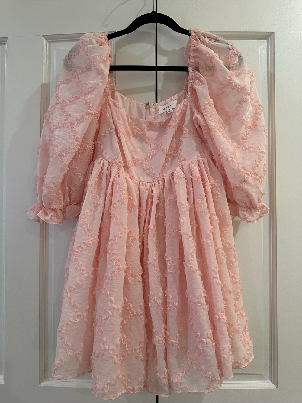 Blu Spero Small Pink Puff-Sleeve Dress